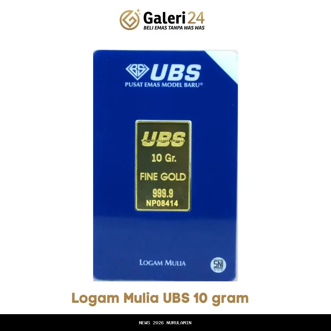 Prediksi Harga Emas 17 Desember 2025: Lengkap Produk UBS dan Galeri 24 di Pegadaian, Antam Raib