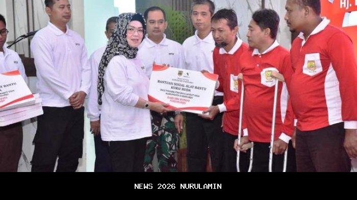 Bupati Etik Serahkan 20 Alat Bantu Disabilitas, Banggakan Prestasi Sukoharjo Nasional