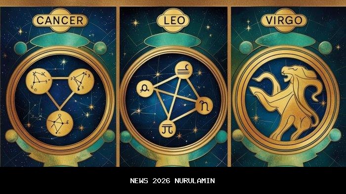 Ramalan Zodiak Cancer, Leo, Virgo Hari Ini: Cinta dan Kesehatan