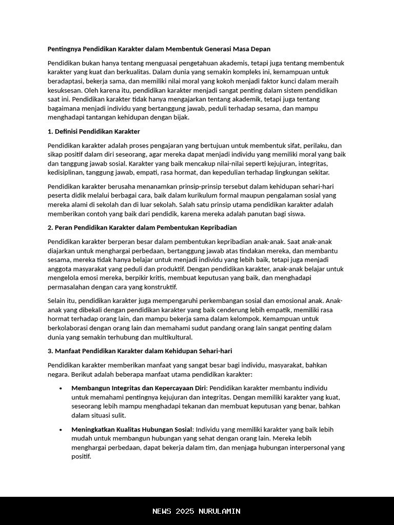 Membentuk pemimpin masa depan melalui pendidikan yang menyentuh hati dan pikiran