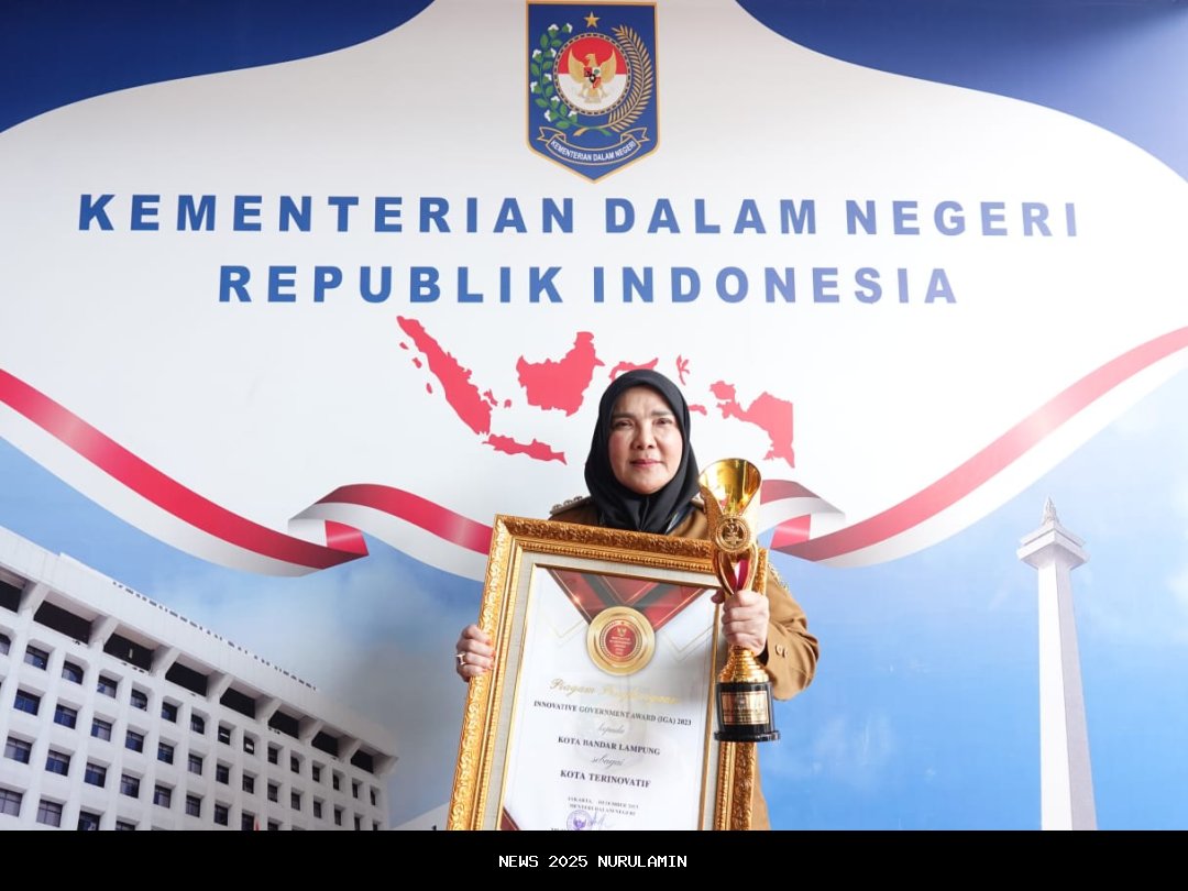 Pemerintah Kota Bandar Lampung Juara IGA 2025 Kota Terinovatif