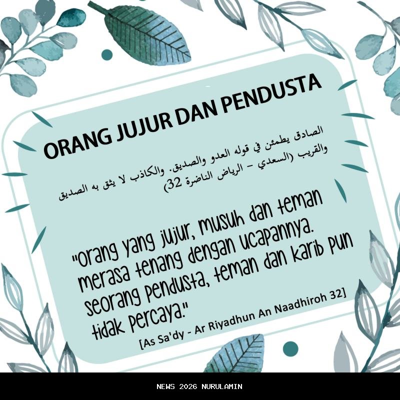 Sulit Membedakan Orang Jujur atau Palsu Bergantung Kepentingan