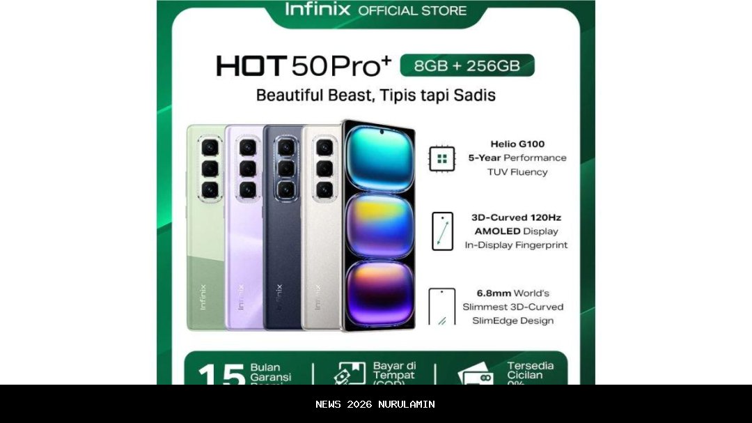 Infinix Hot 50 5G: HP 2 Jutaan untuk Ojol dan Multitasking dengan Chipset Dimensity 6300 & Layar 120Hz