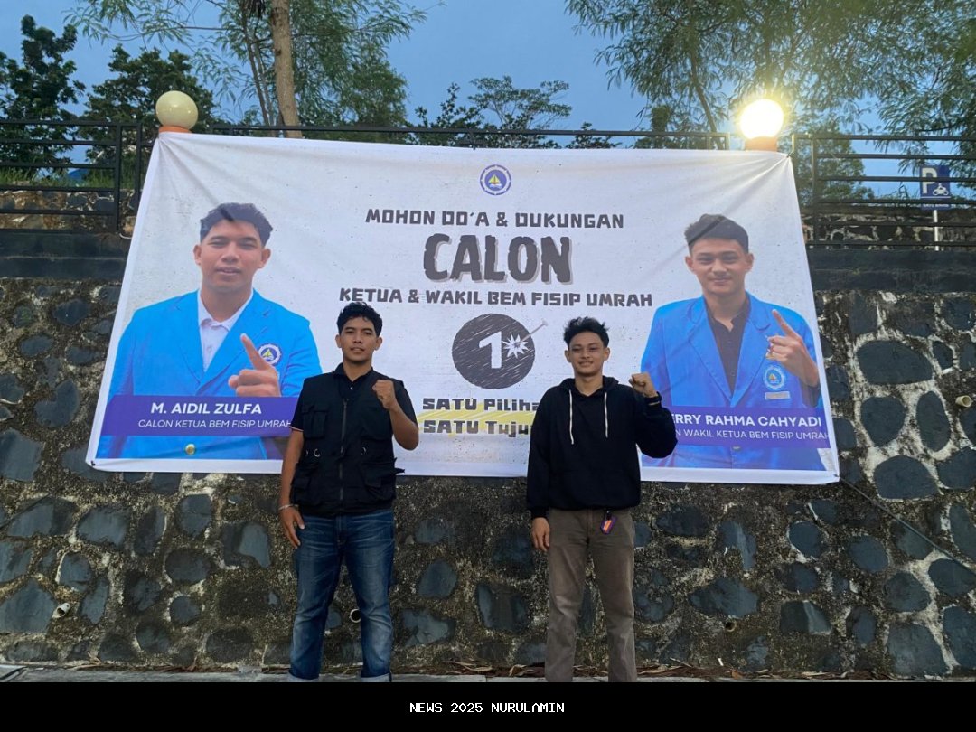 Andika-Dinda Menang Pemira BEM FISIP UMRAH 2025 dengan 621 Suara