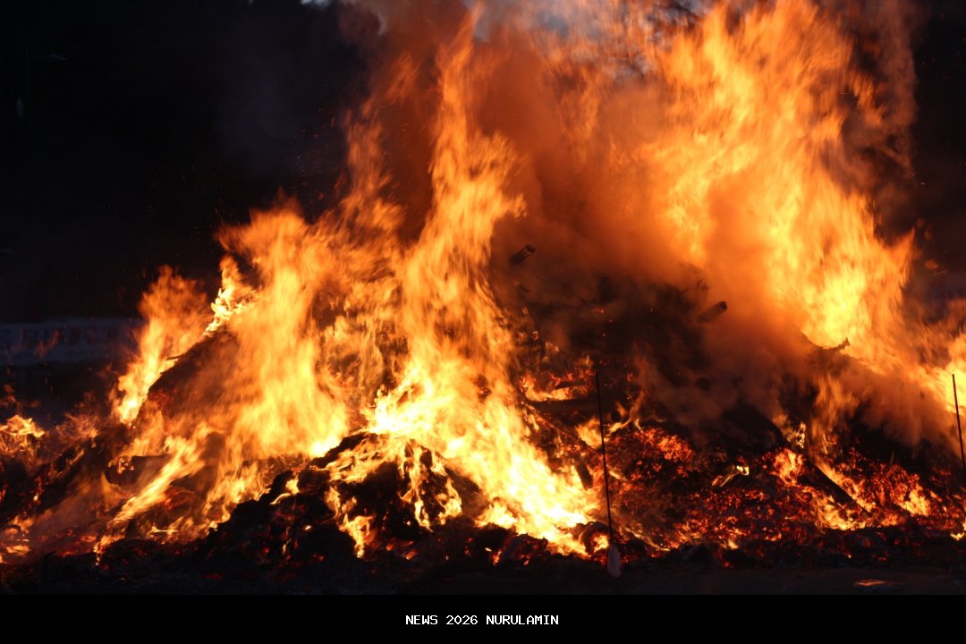 Kebakaran Gudang Elpiji di Sukoharjo, 200 Tabung Kosong Terbakar