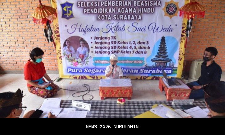 Dispendik Surabaya Siapkan Beasiswa Penghafal Kitab Suci 2026, Fokus Tingkatkan Kualitas
