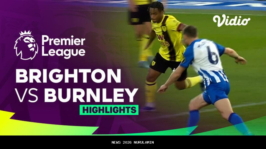 Sedang berlangsung Brighton vs Burnley, prediksi skor 2-1 untuk kemenangan tipis