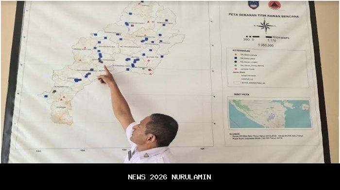 Hujan Ringan Diprediksi Merata di OKU Timur 12 Januari 2026,Warga Diminta Waspada Aktivas di Luar