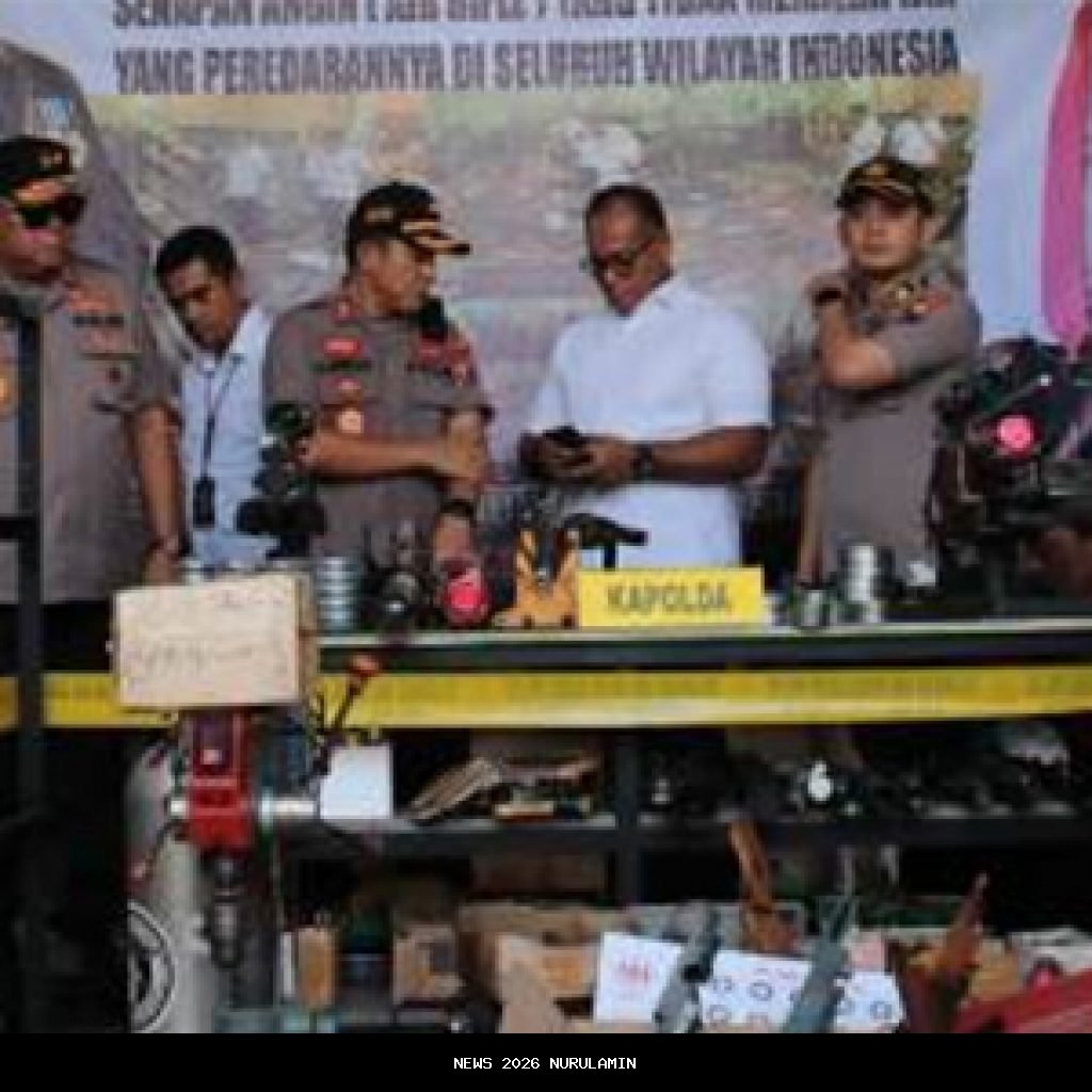 Polda Metro Jaya gerebek pabrik senjata api ilegal di Sumedang, 5 pelaku ditangkap