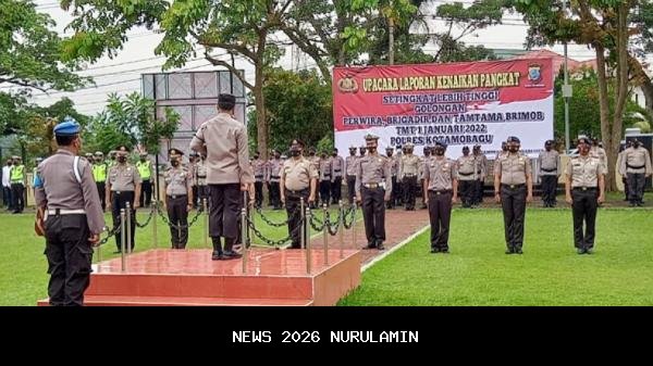 84 Personel Polres Kupang Naik Pangkat, Kapolres Tekankan Iman dan Taqwa