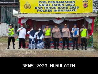 Kapolres Indramayu Pantau Pos Pam Jembatan Sewo, Jamin Keamanan Nataru 2025