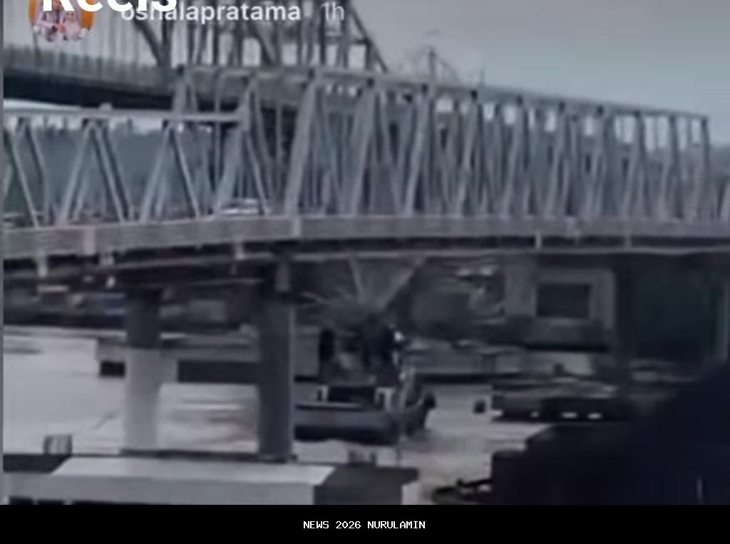 Kapal dan ABK yang Tabrak Jembatan Mahulu Samarinda Ditahan Polisi