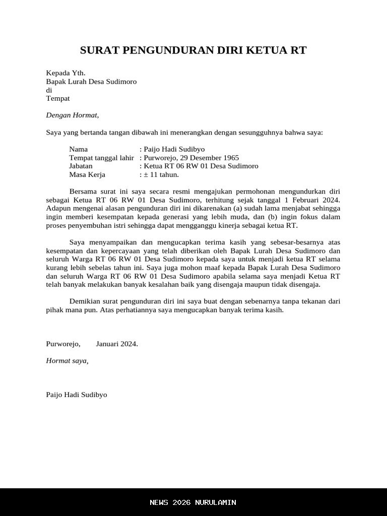 UU baru ubah nasib ketua RT: tugas bertambah, insentif dari APBD mengalir