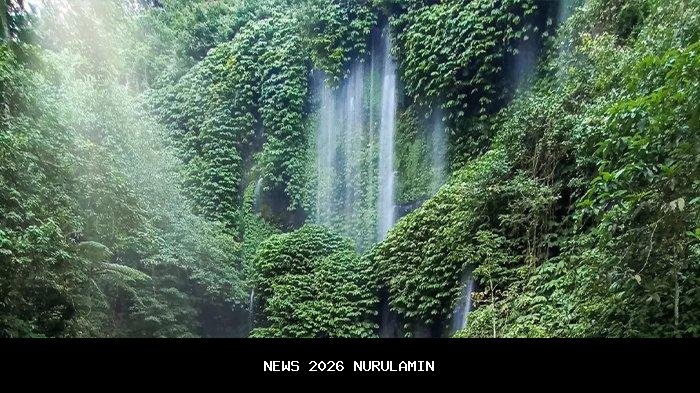 Terunik di Dunia Versi UNESCO, Inilah Pesona Air Terjun Benang Kelambu di Lombok Tengah