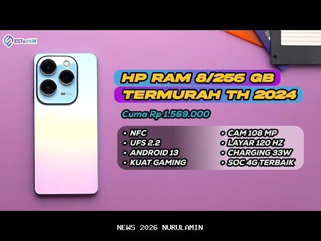 Deretan HP 1 jutaan RAM besar 2026: Desain modern, kamera 50MP dan performa tinggi