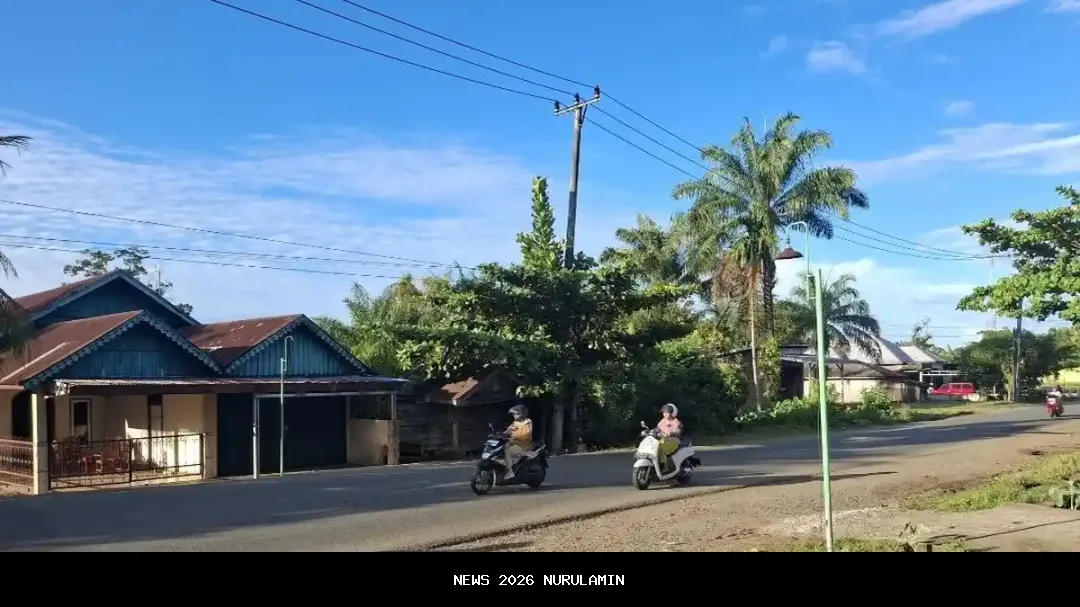 Prakiraan Cuaca Bengkulu Tengah 1 Januari 2026: Hujan Ringan di Pagar Jati dan Semidang Lagan