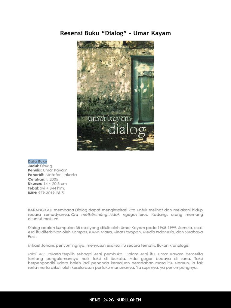 Mengenang Umar Kayam: Sastrawan Ngawi yang Menggema Dunia