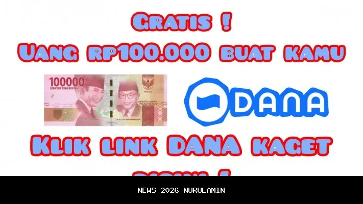 Modal HP bisa dapat saldo gratis? Klaim link DANA kaget: Baru rilis nih!