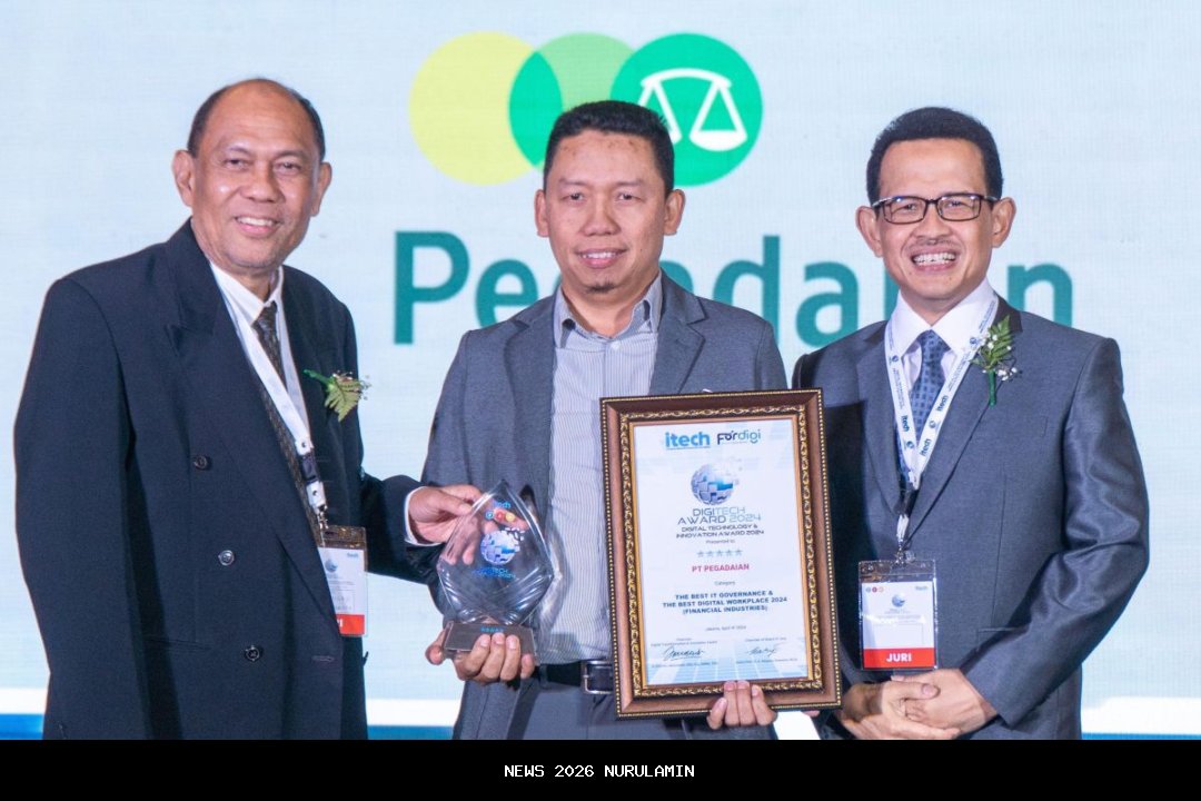 Pegadaian kuasai layanan digital, raih empat penghargaan bergengsi