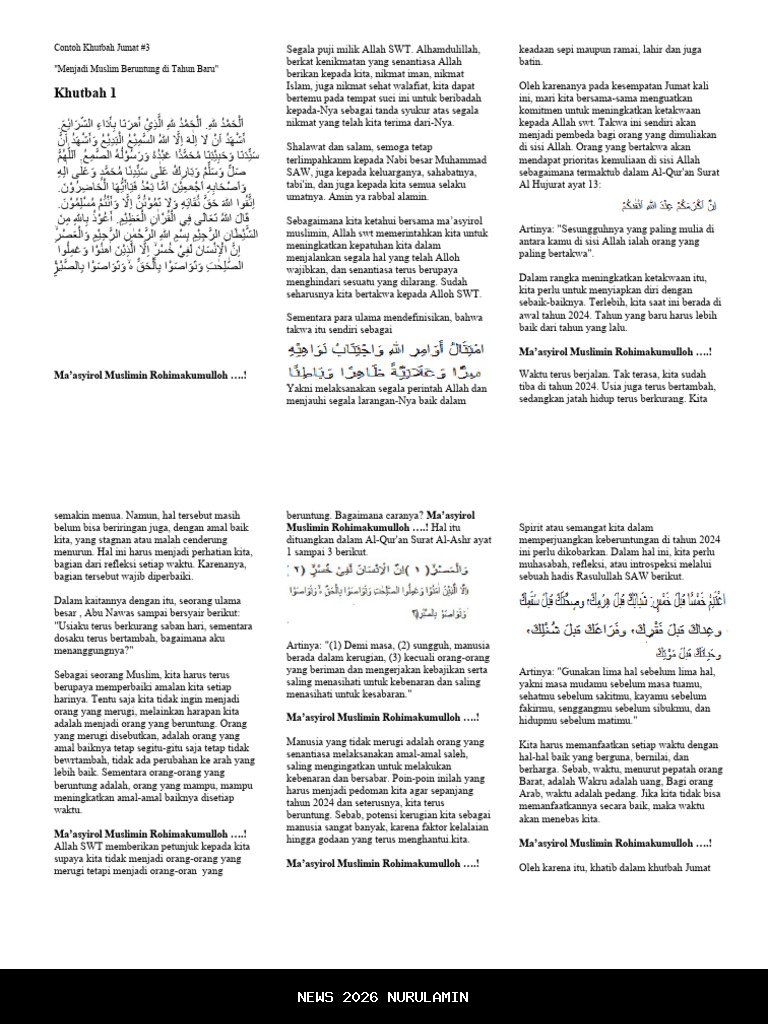 Tahun Baru, Semangat Baru untuk Meningkatkan Ibadah