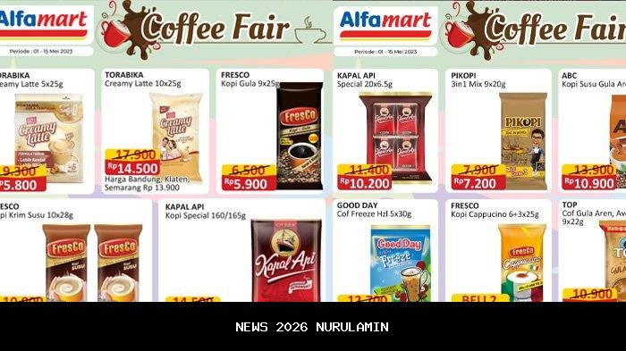 Promo Alfamart 12-13 Januari 2026 Coffee Fair Good Day, Kopi Kenangan, Kapal Api, Promo Serba Gratis