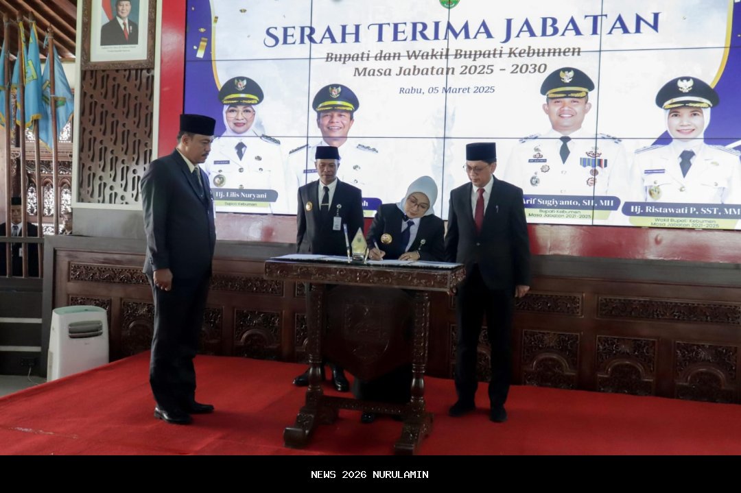 Dilantik Slamet, Bupati Lilis Nuryani Jabat Kamabicab Kebumen