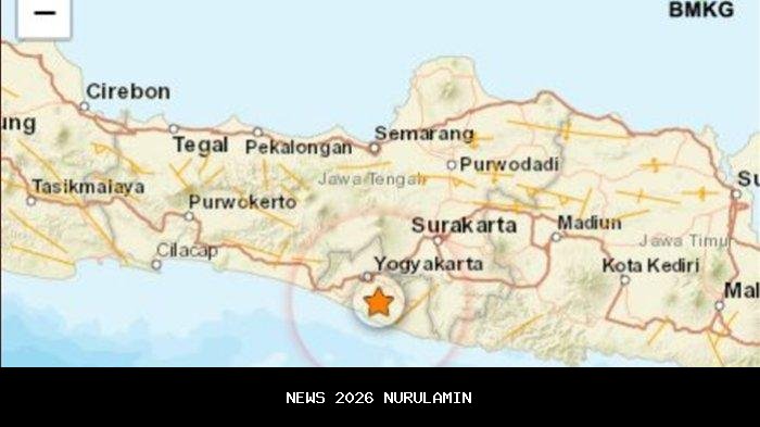 Gempa Guncang Yogyakarta Pagi Ini, 3 Januari 2026