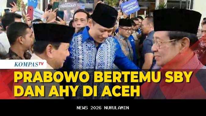 Tahun Baru di Sisir, Prabowo Jenguk Korban Bencana Aceh