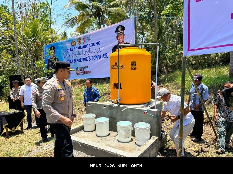 Satreskrim Polres Nagan Raya bantu sumur bor untuk TPA di Tripa Makmur