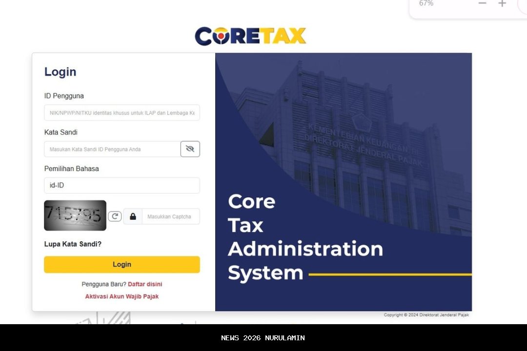 DJP catat 8 ribu orang lapor SPT tahunan lewat Coretax selama 3 hari pertama 2026