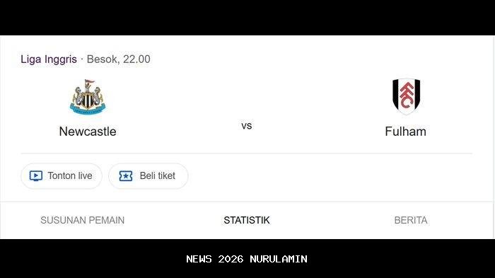 Prediksi Skor dan Susunan Pemain Newcastle United vs Fulham 18 Desember 2025
