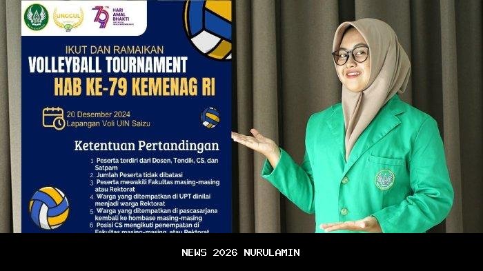 Rektor UIN Saizu Berikan Hadiah Pemenang Lomba HAB ke-80 Kemenag