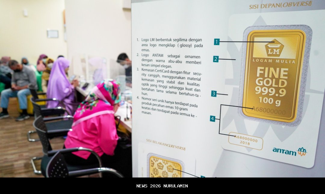 Harga Emas ANTAM 1 Januari 2026 Capai Rp2.752.000 Per Gram