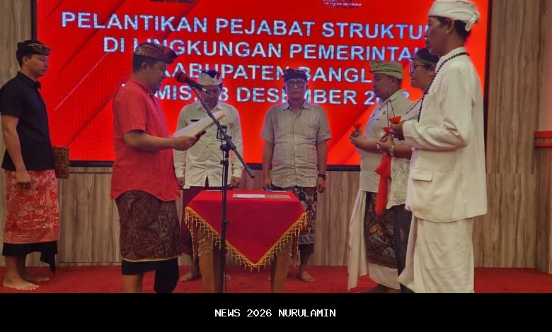 Perkuat Layanan Publik 2026, Pemkab Bangli Lantik Pejabat dan 1.494 PPPK Paruh Waktu