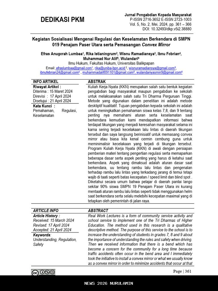 Asmo Kalbar Tanamkan Keselamatan Berkendara pada Siswa SMPN 13 Pontianak