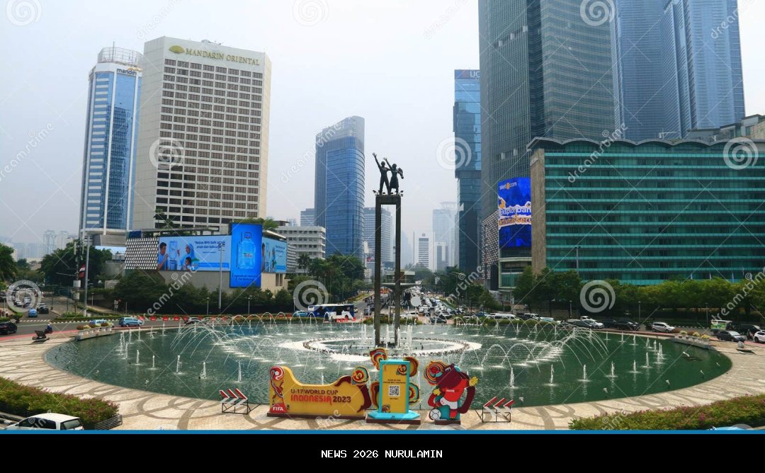 Pagi Pertama 2026, Jakarta Berubah: Sudirman Kosong, Bundaran HI Sepi