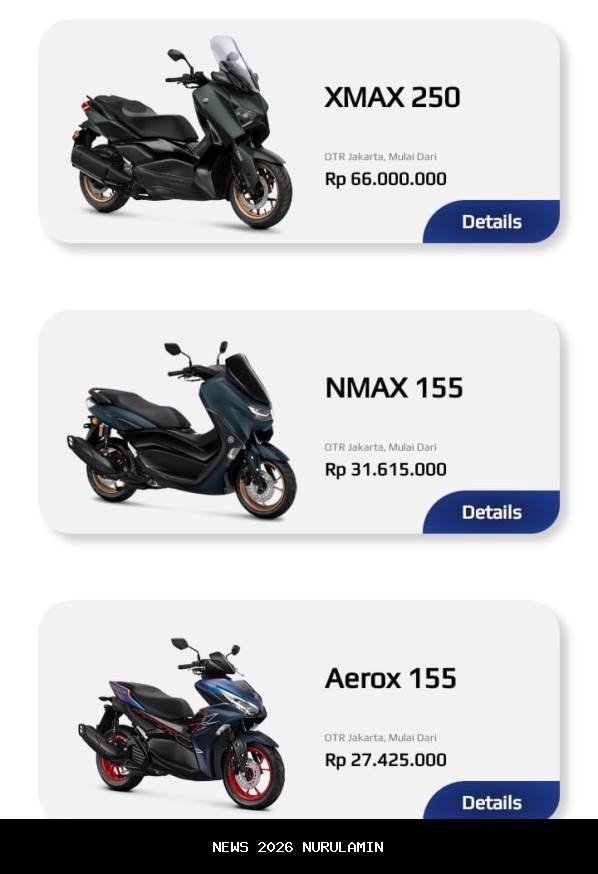 Daftar Harga Yamaha NMAX Terbaru 2026: Mulai dari Neo hingga Ultimate!