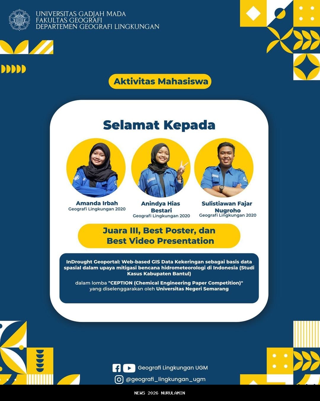 UGM kembangkan geoportal peta bencana Sumatra berbasis data spasial