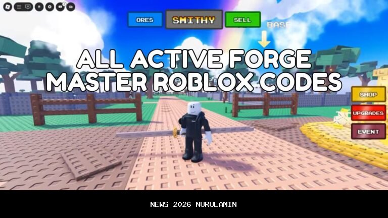 Kode redeem The Forge Roblox 13 Desember 2025, klaim senjata dan armor gratis