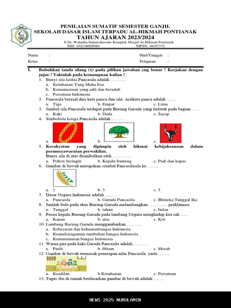 60 Soal PKn Kelas 8 Semester 1: PG & Esai + Kunci Jawaban Sesuai Kurikulum Merdeka