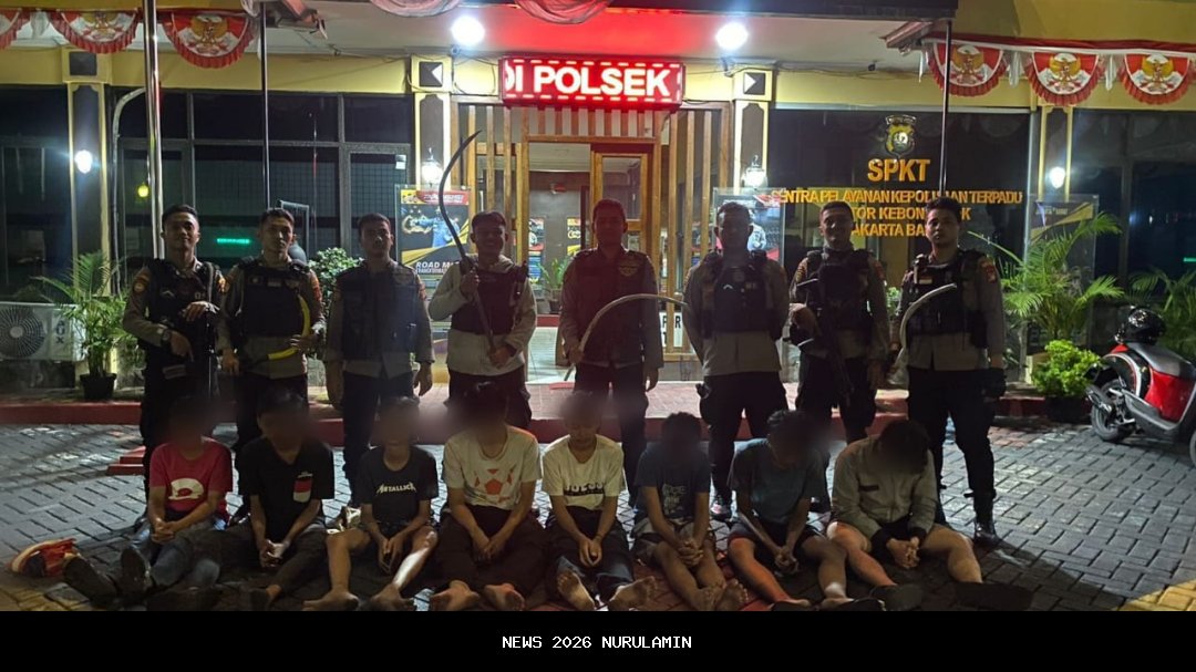 Dua Pemuda Jakarta Barat Ditangkap Bawa Senjata dan Kunci Letter T