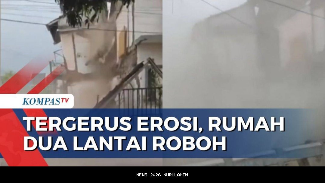 Bangunan dua lantai di Koja roboh, tidak ada korban jiwa