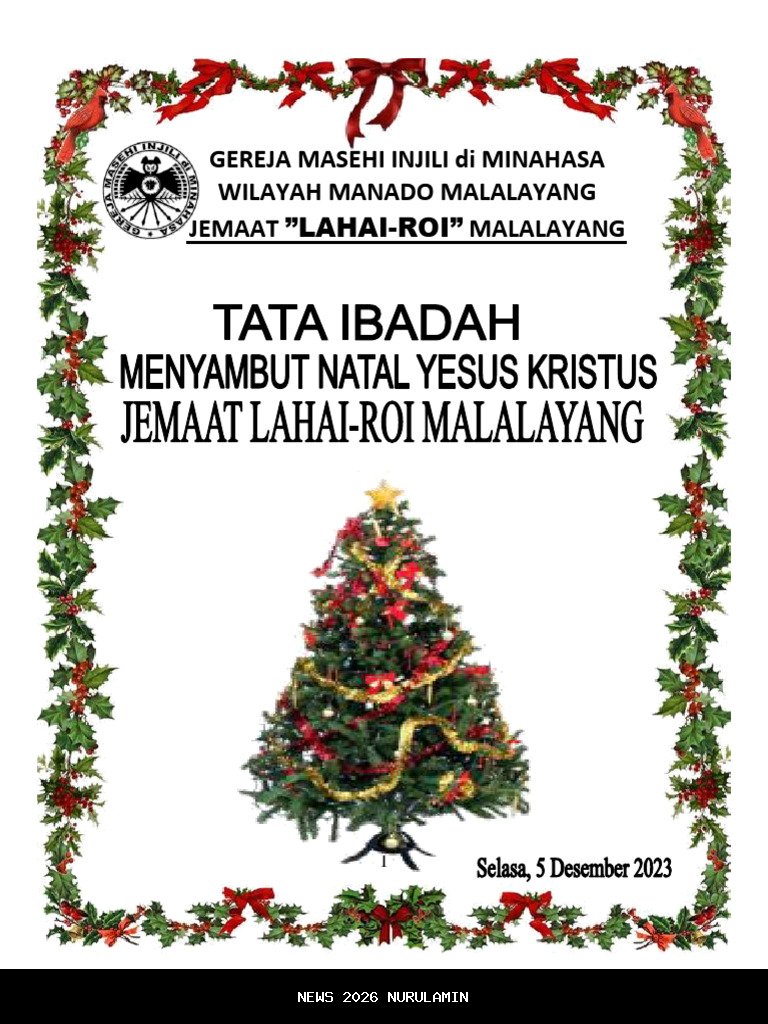 Menteri Agama Rayakan Natal Bersama Jemaat GMIM, Perkuat Solidaritas Umat