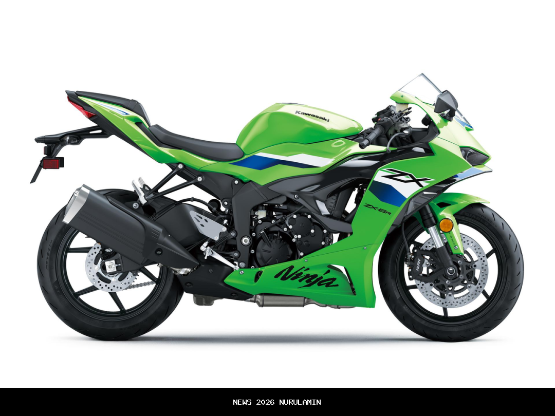 Kawasaki Ninja ZX-6R 2026, Supersport 600 cc dengan Tampilan Baru dan Mesin 636 cc Kuat