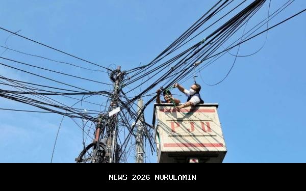 Penghapusan kabel udara dimulai, 104 ruas jalan siap bebas kabel