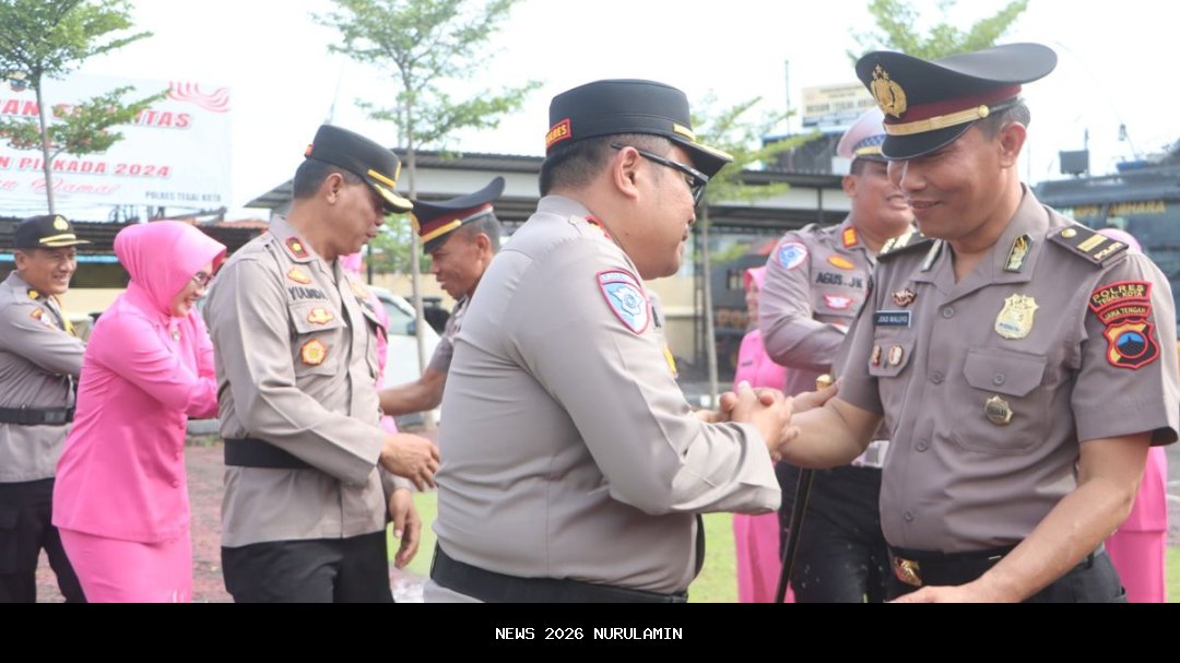Upacara Kenaikan Pangkat dan Purna Bakti Polres Tegal 1 Januari 2026