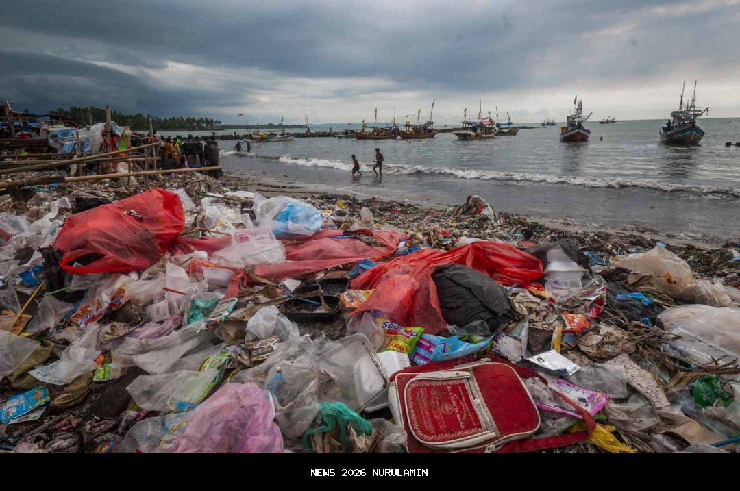 Pemantauan Banjir Aceh Utara, Mendagri: Sampah Masih Menumpuk di Atap Rumah Warga