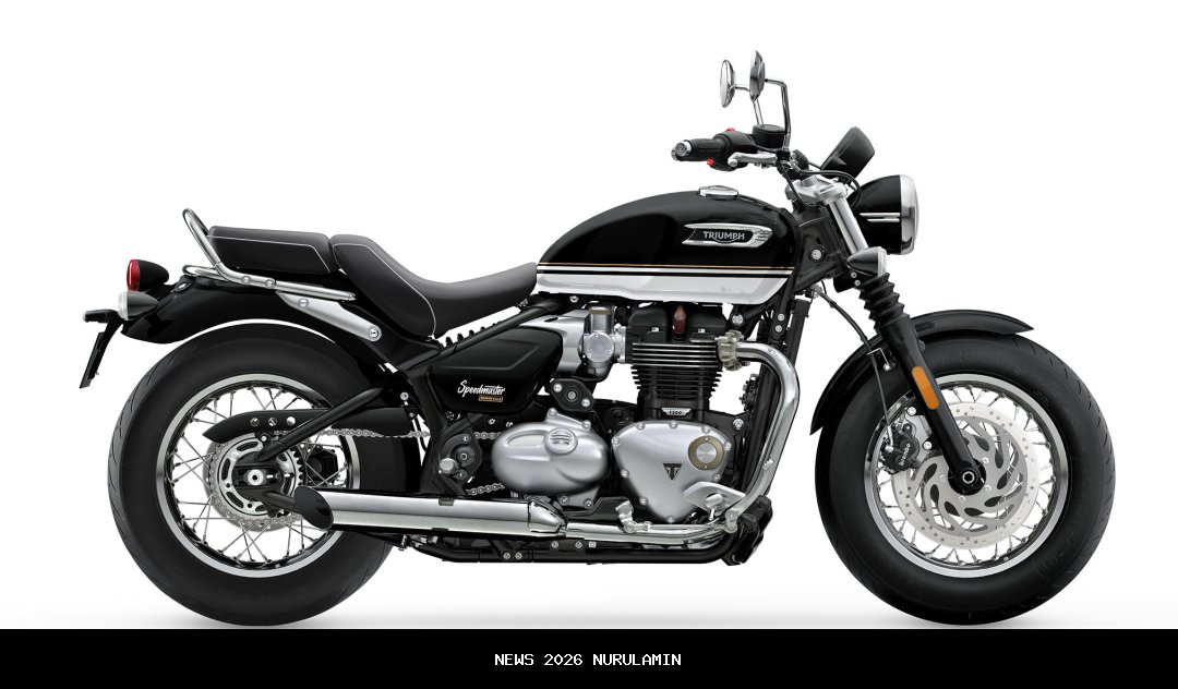 Triumph Bonneville Speedmaster update 2026 cruiser klasik kini lebih buas!