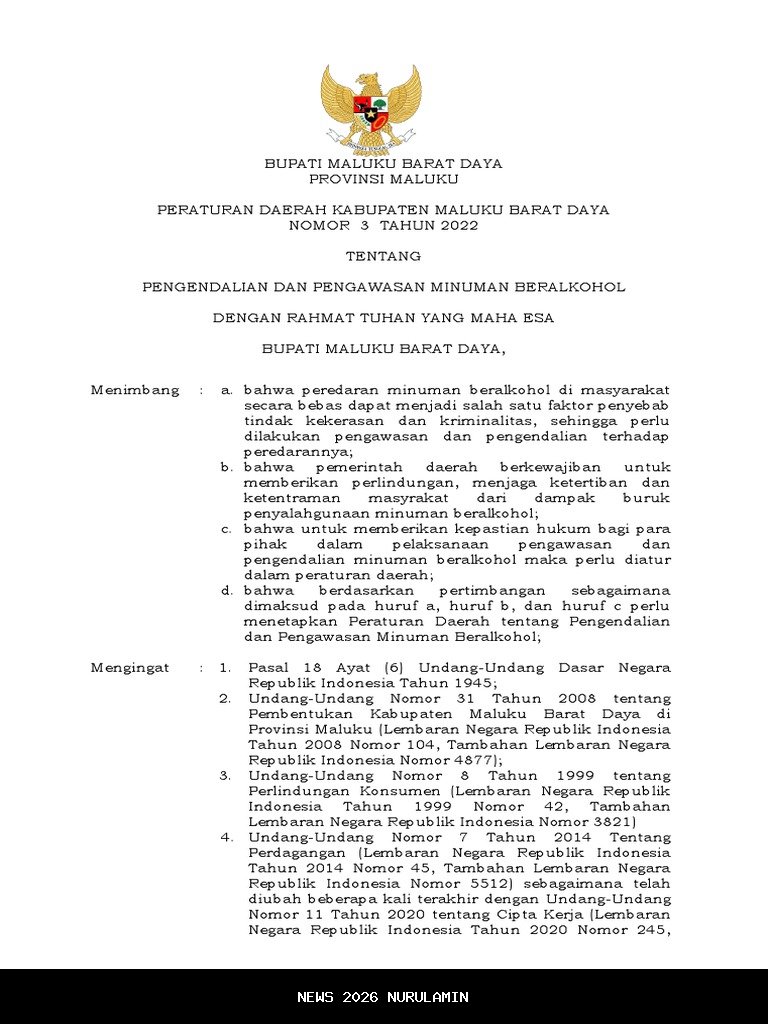 DPRD dan Pemkab TTU Sahkan Perda Minuman Beralkohol Tradisional