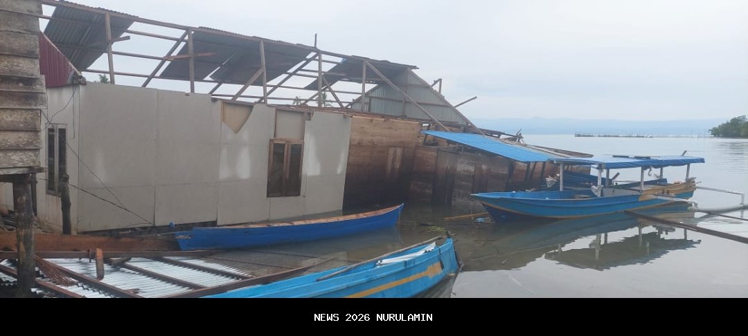 Desa Gebang Pati Porak-Poranda Akibat Angin Puting Beliung, 57 Rumah Rusak